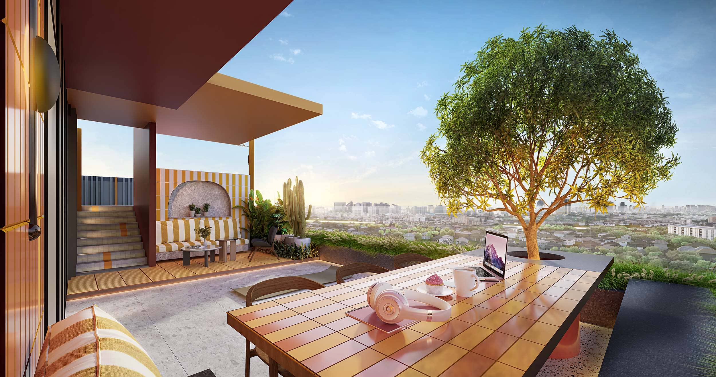 Panoramic Garden พื้นที่พักผ่อนกลางแจ้ง ASHER Naii