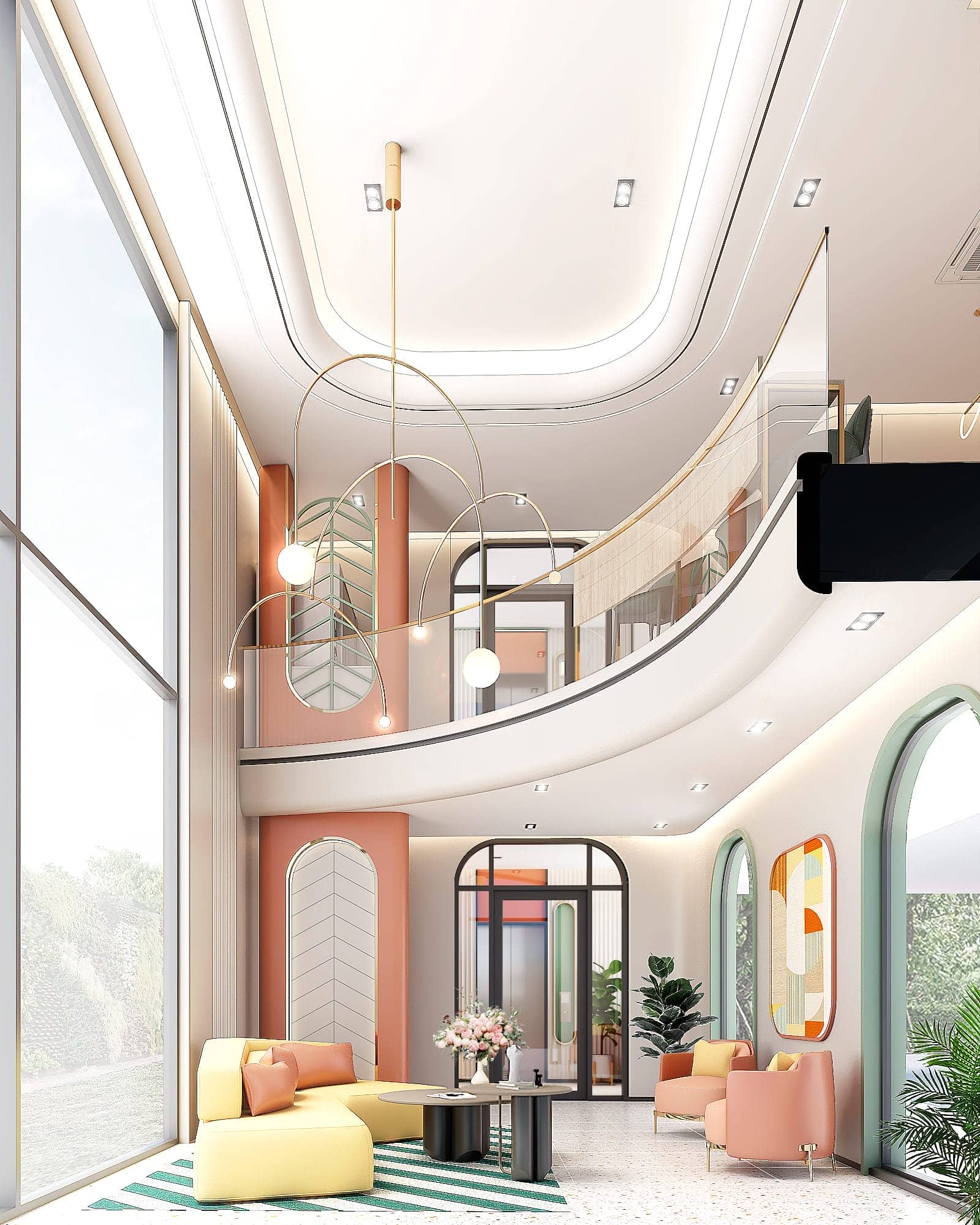 Double Volume Lobby โถงต้อนรับเพดานสูง ASHER Naii