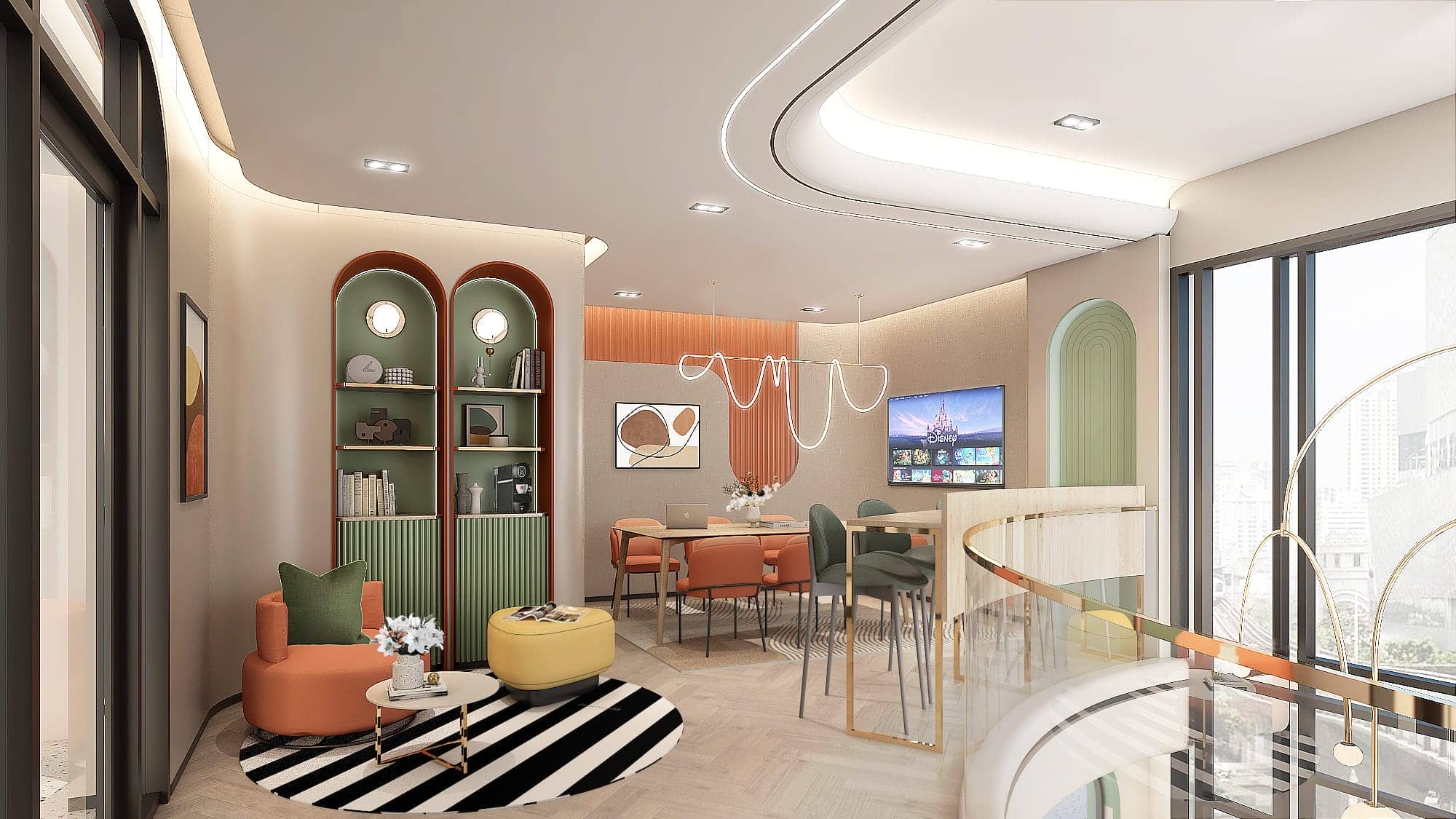 Library และ Coffee Corner ASHER Naii